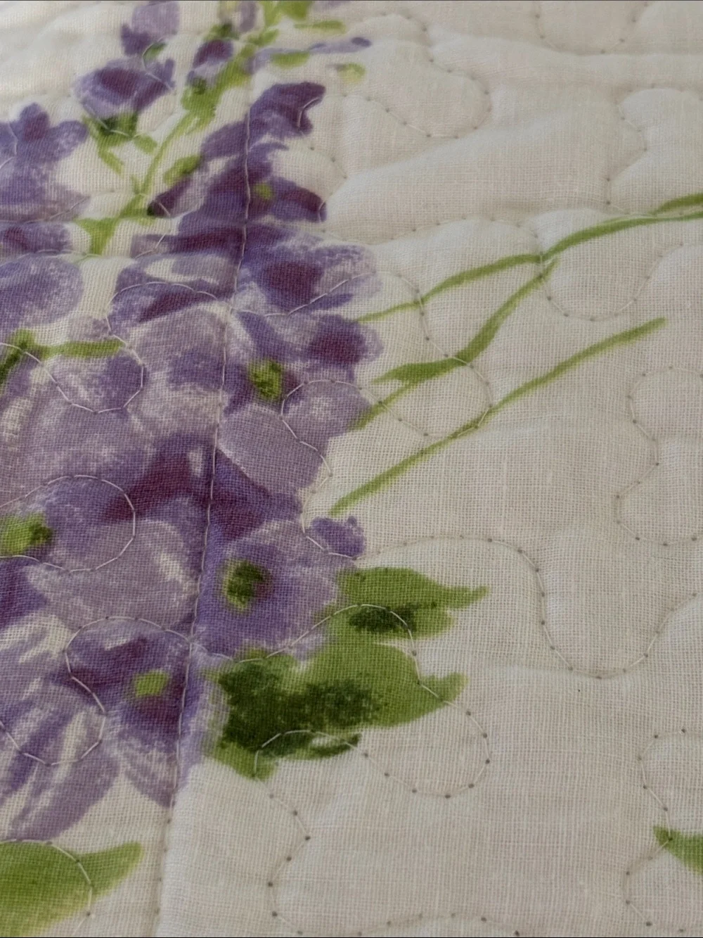 🍓Laura Ashley purple green floral KING SHAMS